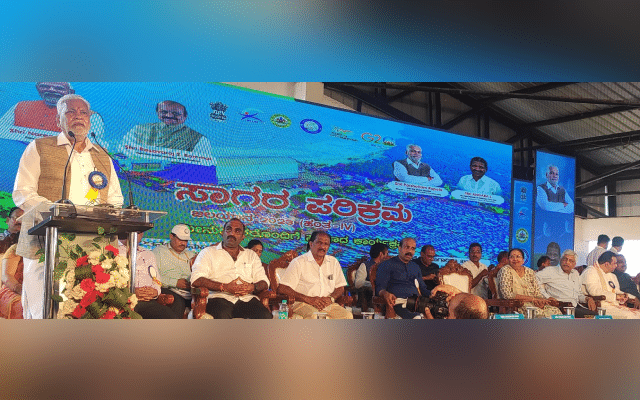 inaugurating the Sagara Parikrama programme