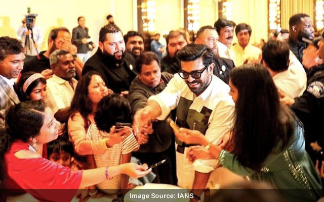 Actor Ram Charan met his fans from across the USA in Los Angeles, thanking them for their love and support. His song is nominated.