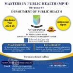 005 Masters in Public Health opens at Yenepoya University