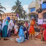 Live Way of the Cross held at Sacred Heart Church Surathkal