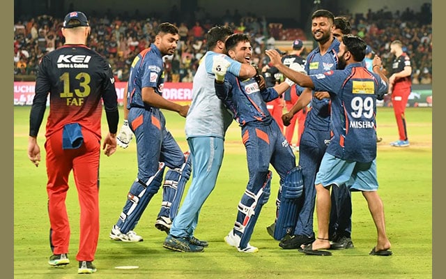 IPL 2023 LSG in thrilling last ball one wicket win over RCB