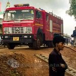 MRPL fire tender assists KSFS in dousing fire at Surathkal 