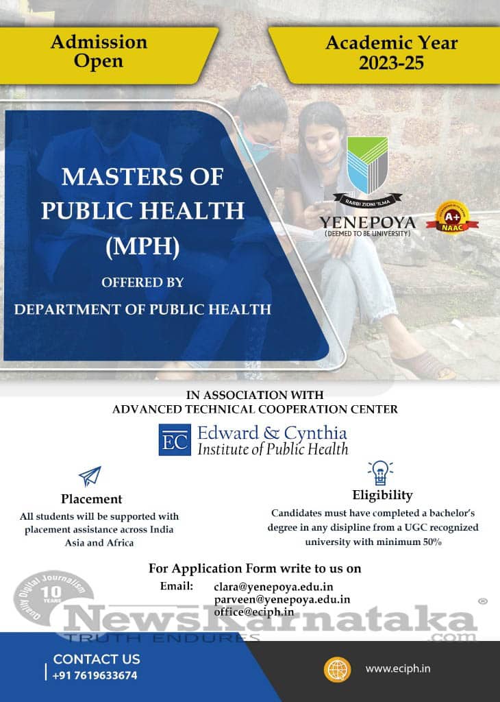 Advance your career with a Yenepoya Degree in Public Health