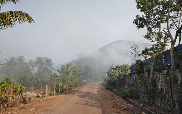 Karwar: Municipal solid waste disposal unit on fire