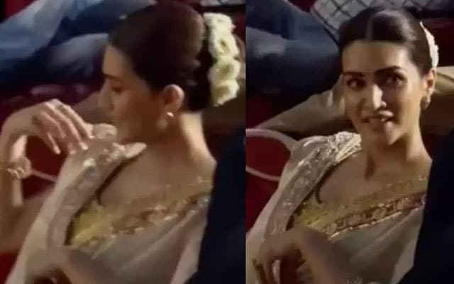 Video of Kriti on floor at Adipurush trailer launch goes viral