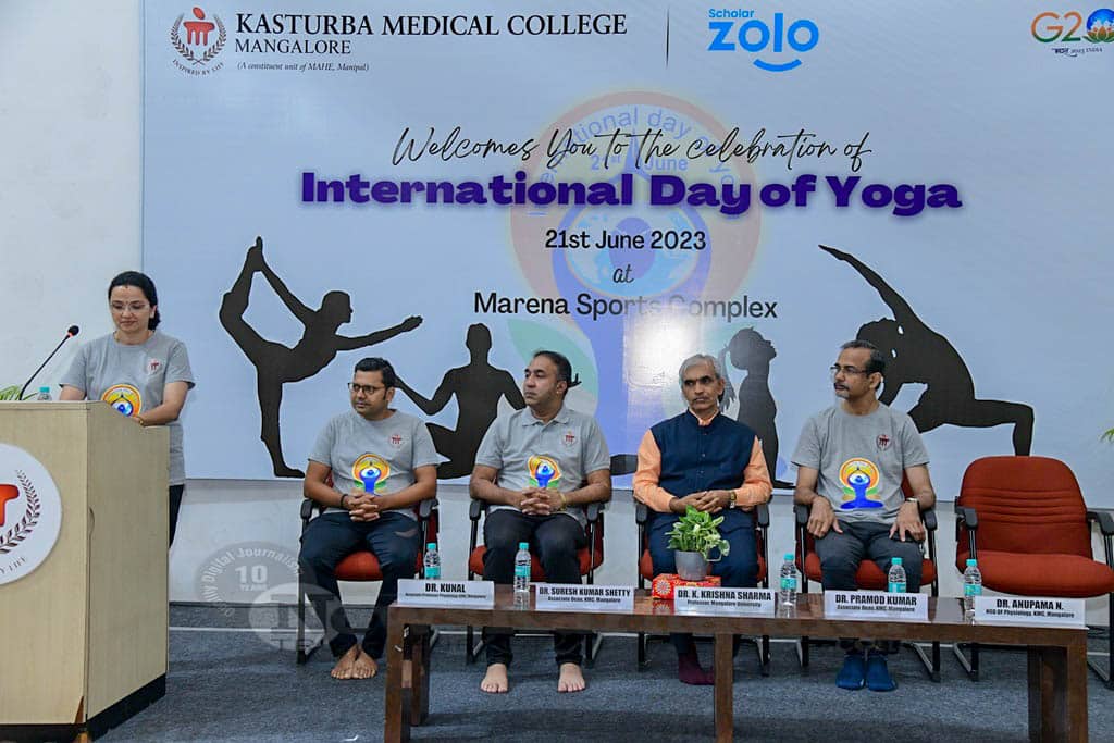 Kasturba Medical College observes International Yoga Day