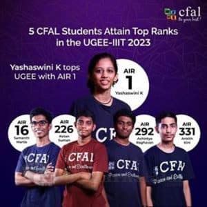 003 of 3 CFAL student attains AIR 1 in UGEE leads the way in Excellence
