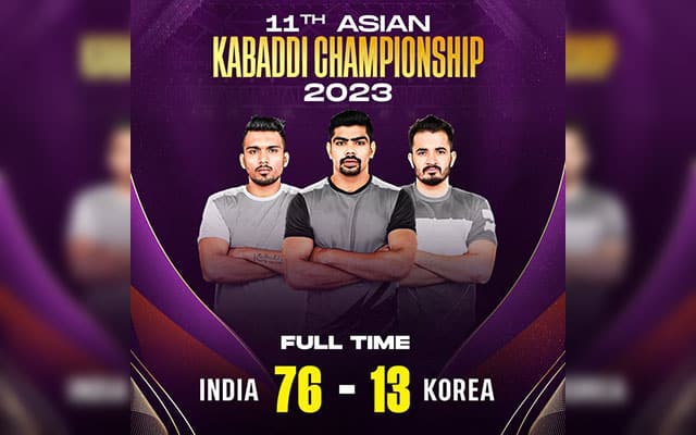 Asian Kabaddi Cship India begin title defence with two wins