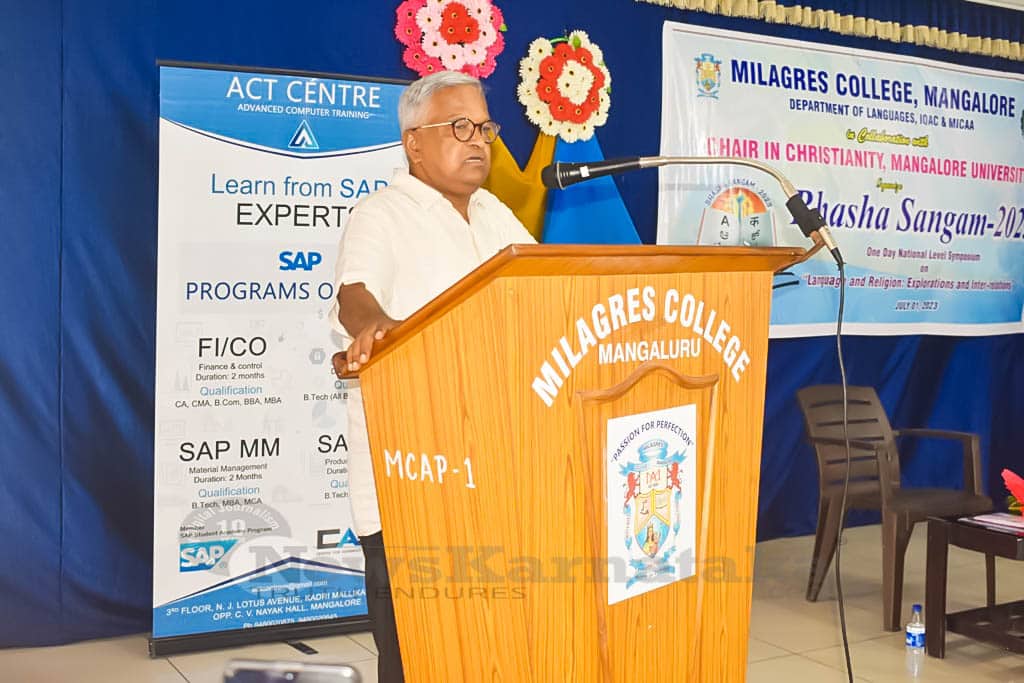 Milagres College holds National Symposium Bhasha Sangam2023