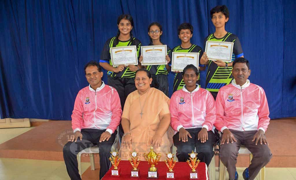 Mount Carmel Girls shine bright in AICS Table Tennis Tournament