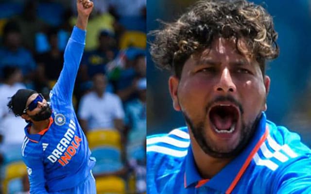 IND vs WI 1st ODI Kuldeep Jadeja and Ishan star in Indias win