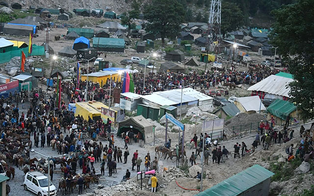 Over 7K perform Amarnath Yatra on 28th day total crosses 377 L