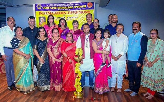 New President and office bearers of Lions Club installed