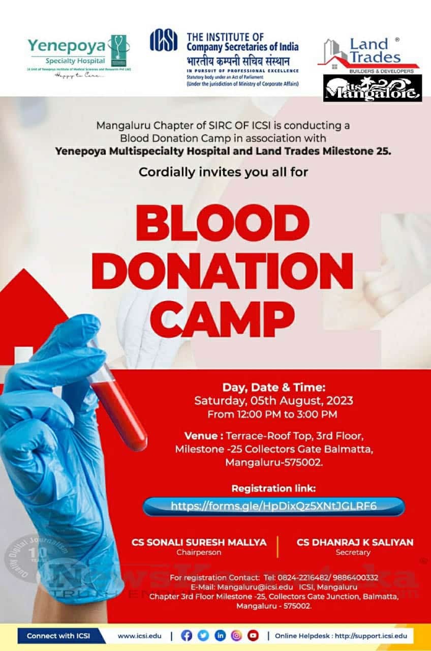 004 of 5 ICSI Mangaluru holds SEBI talk and blood donation camp