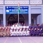 036 of 40 St Aloysius College commemorates 77th Independence Day