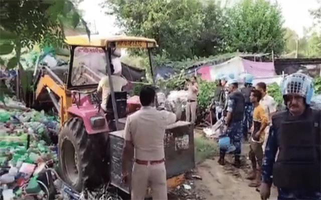 Nuh: 45 illegal shops bulldozed