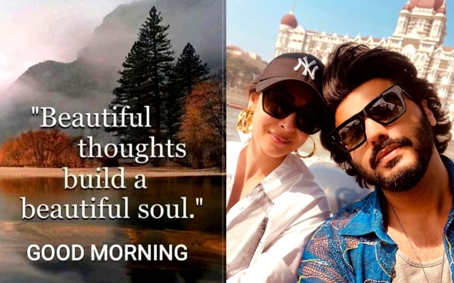 Amid her break up rumours with actor Arjun Kapoor, actress and model Malaika Arora on Sunday shared a new post that reads: "beautiful thoughts build a beautiful soul."