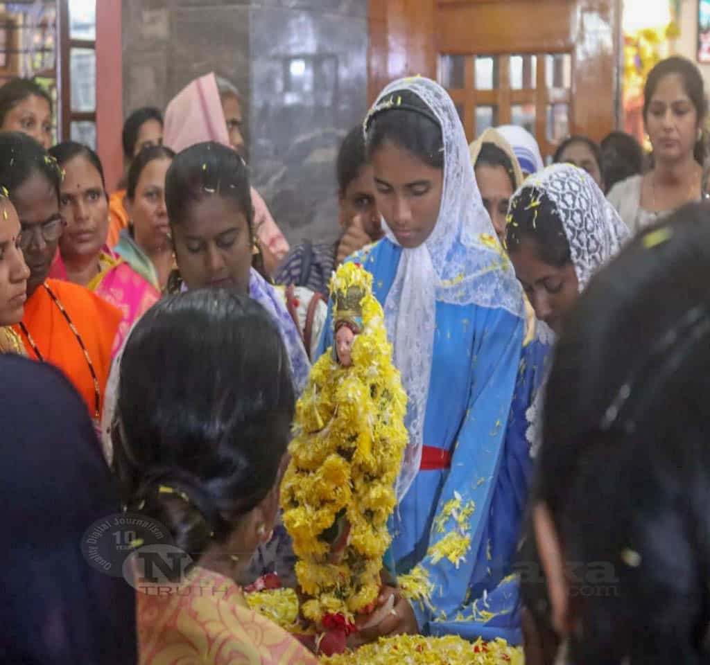 5th Day Novena held at Our Lady of Health Minor Basilica Harihar