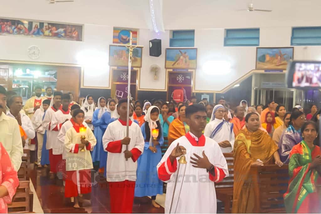 6th Day Novena held at Our Lady of Health Minor Basilica Harihar