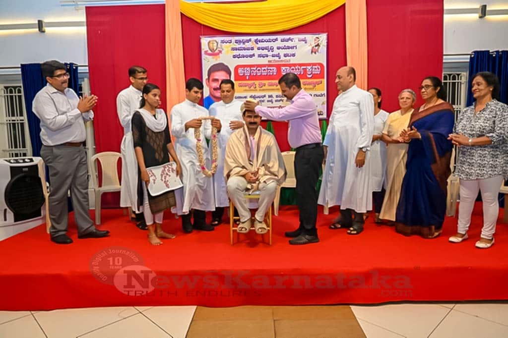 New Mayor Sudhir Shetty Kannur felicitated at Bejai Church