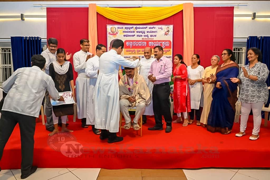 New Mayor Sudhir Shetty Kannur felicitated at Bejai Church