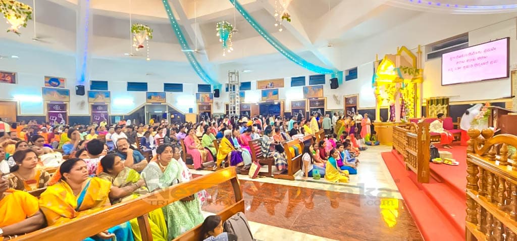 4th Day Novena held at Our Lady of Health Minor Basilica Harihara