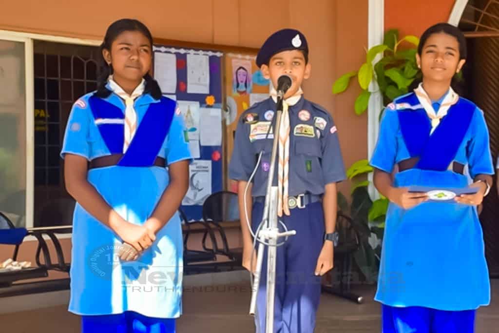 Mount Carmel School holds Scouts Guides Investiture Ceremony