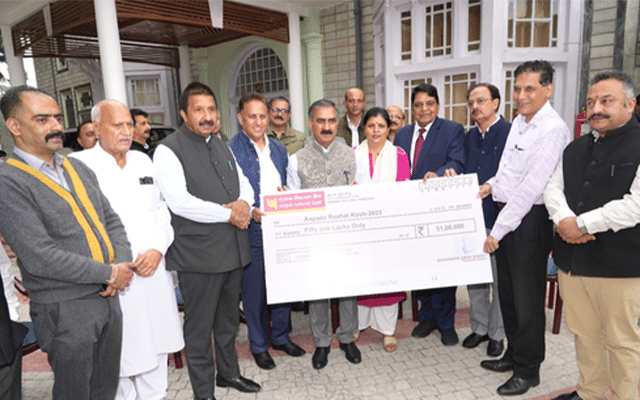Himachal CM donates Rs 51 lakh for victims of nature’s fury | Azad Times