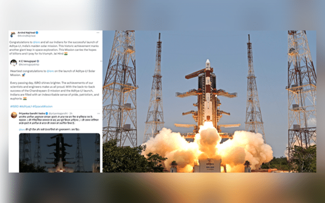 Kejriwal, Priyanka Gandhi congratulate ISRO for successful launch of India's first solar mission Aditya-L1