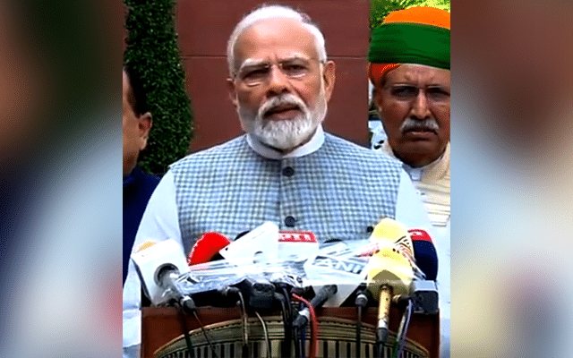 PM Modi urges lawmakers to give maximum time to Parliament's special session
