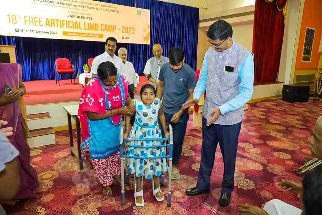Free Artificial Limbs Camp held by MRPL benefits 233 people