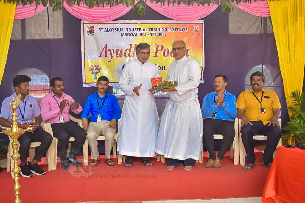 Ayudha Pooja celebration held by St Aloysius ITI