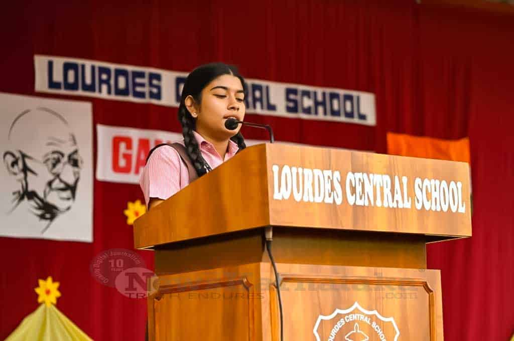 Lourdes Central School celebrates Gandhi Jayanti