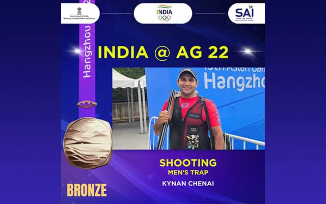 Asian Games: Kynan wins bronze in men’s trap competition | Azad Times