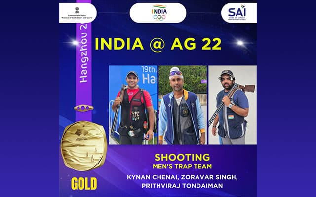 Asian Games: Men’s Trap team claims gold, women secure silver | Azad Times