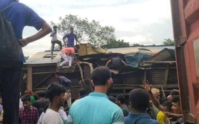 A passenger train and a freight train collided in Bangladesh, resulting in a tragedy that left at least 15 people dead and numerous others injured. The accident happened near Bhairab, which is 80 kilometers (50 miles) from Dhaka, the country's capital.