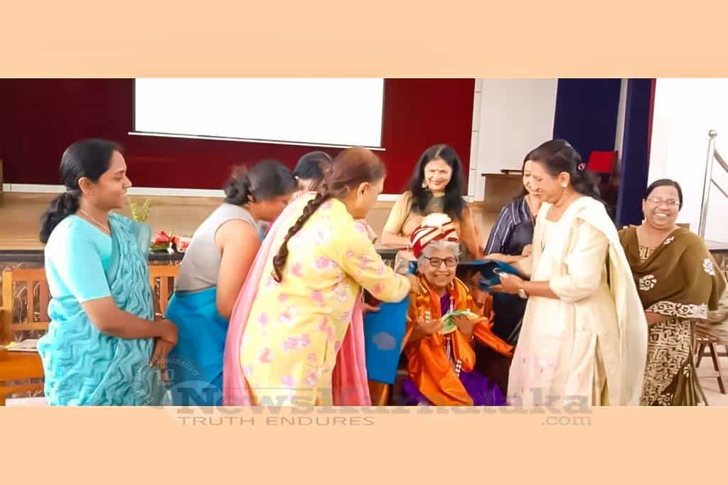 Touching felicitation to nonagenarian delights Roshni Nilaya