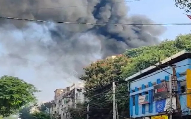 At least six workers were killed and three more were injured when a destructive fire broke out at a chemical warehouse in Bazarghat, which is located beneath the Nampally police station limits, early on Monday morning.