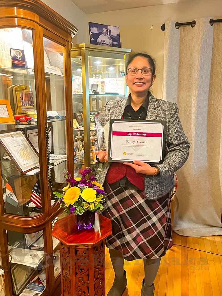  Dancy DSouza awarded for giving back to community in USA