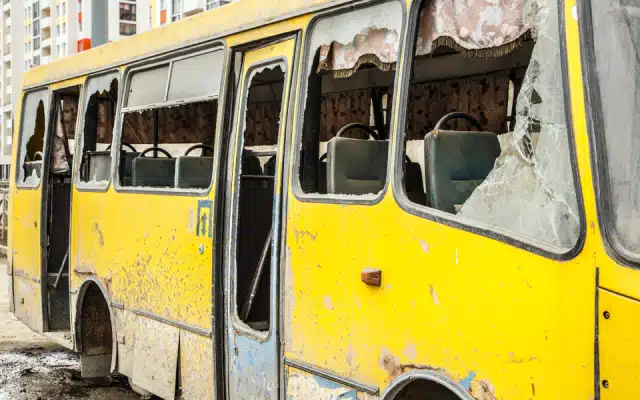 Two people, including a female student, were killed in a collision involving a school bus and a private bus. Fifteen people were injured in the tragic accident that happened on the Amarpura-Karkedi road, with two of them in critical condition. It is thought that the collision was made worse by heavy fog, which made visibility difficult.