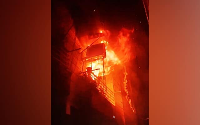 A fire broke out at the Indus Hospital in Visakhapatnam on Thursday and several patients were reportedly trapped inside.Four fire tenders are at the site to douse the blaze