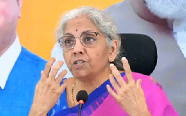 Finance Minister Nirmala Sitharaman on Thursday urged the captains of the industry to work towards strengthening the country's manufacturing sector in collaboration with new technologies that were being spearheaded by the nation's startups as India's fast-growing economy offered a huge market.